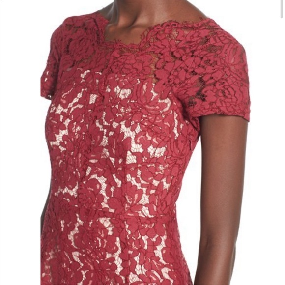 Lucy Paris Dresses & Skirts - Lucy Paris Red Lace Sheath Dress